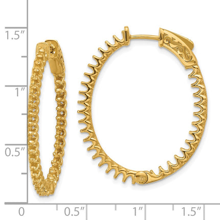 14k Yellow Gold Earrings Style XE3249 - Classique Jewelry Inc.