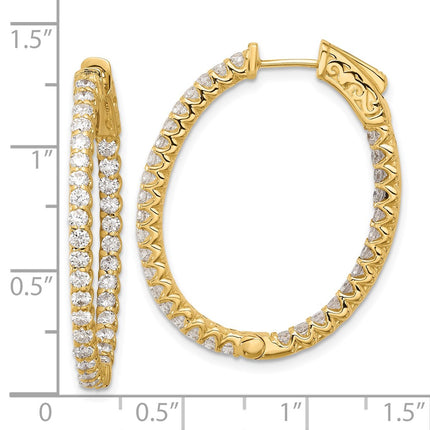 14k Yellow Gold Earrings Style XE3249AA - Classique Jewelry Inc.