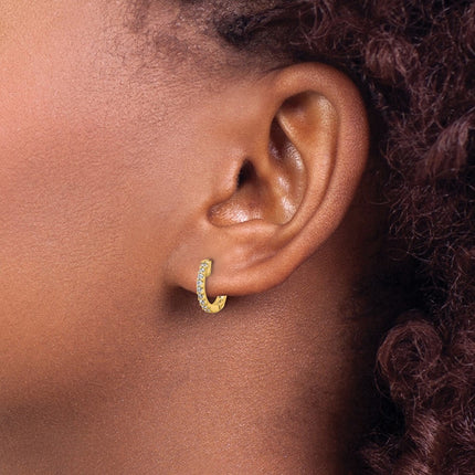 14k Yellow Gold Earrings Style XE3251AA - Classique Jewelry Inc.