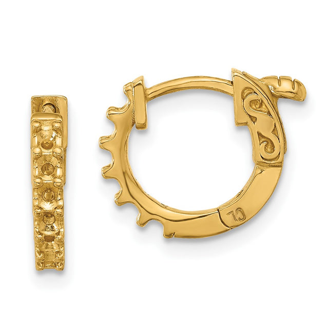 14k Yellow Gold Earrings Style XE3253 - Classique Jewelry Inc.