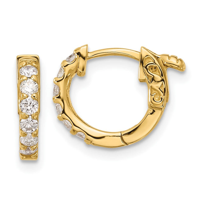 14k Yellow Gold Earrings Style XE3253AA - Classique Jewelry Inc.
