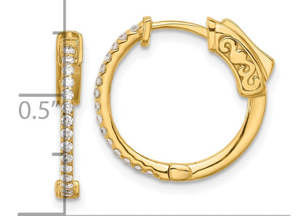 14k Yellow Gold Earrings Style XE3254AA - Classique Jewelry Inc.