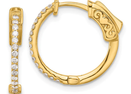 14k Yellow Gold Earrings Style XE3254AA - Classique Jewelry Inc.