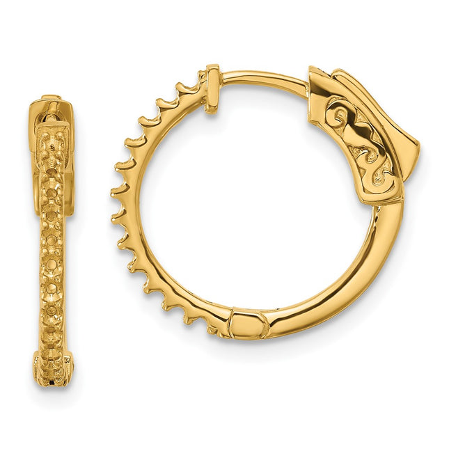 14k Yellow Gold Earrings Style XE3255 - Classique Jewelry Inc.