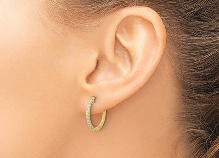 14k Yellow Gold Earrings Style XE3255AA - Classique Jewelry Inc.