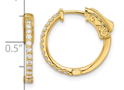 14k Yellow Gold Earrings Style XE3255AA - Classique Jewelry Inc.
