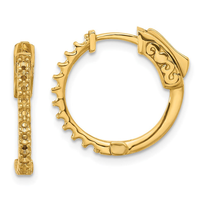 14k Yellow Gold Earrings Style XE3256 - Classique Jewelry Inc.