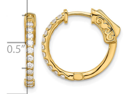 14k Yellow Gold Earrings Style XE3256AA - Classique Jewelry Inc.