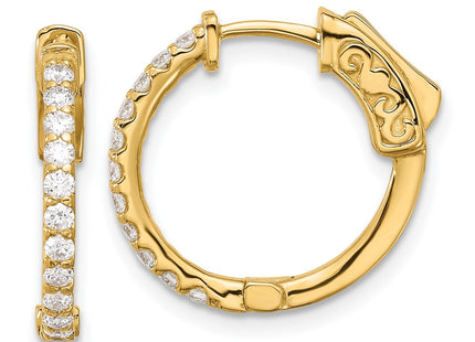 14k Yellow Gold Earrings Style XE3256AA - Classique Jewelry Inc.
