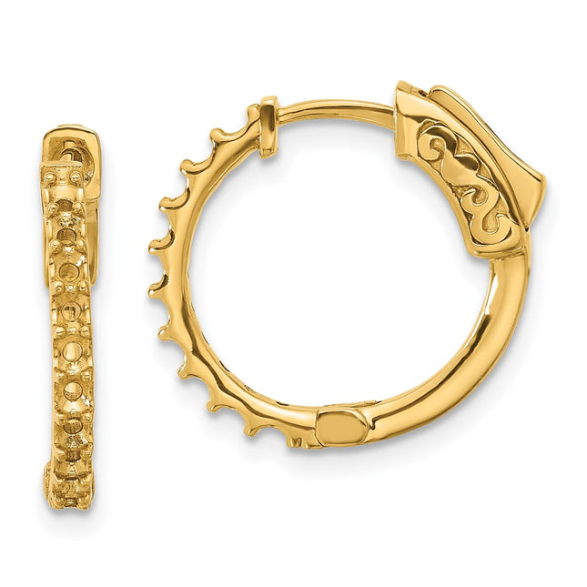 14k Yellow Gold Earrings Style XE3257 - Classique Jewelry Inc.