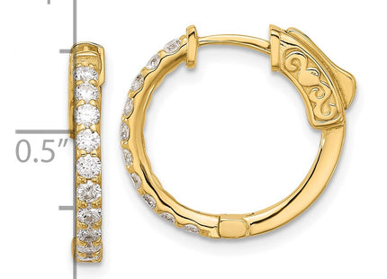 14k Yellow Gold Earrings Style XE3257AA - Classique Jewelry Inc.