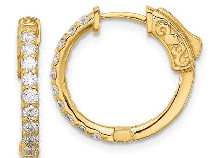 14k Yellow Gold Earrings Style XE3257AA - Classique Jewelry Inc.