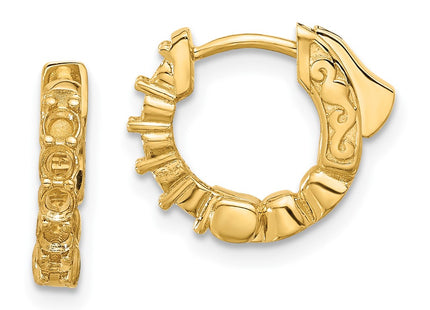 14K gold hoop earrings