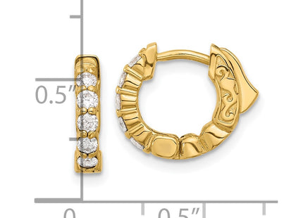 14k Yellow Gold Earrings Style XE3258AA - Classique Jewelry Inc.
