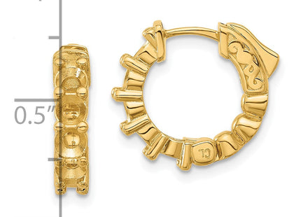 14k Yellow Gold Earrings Style XE3260 - Classique Jewelry Inc.