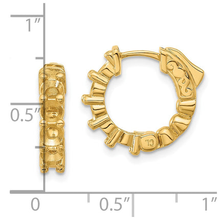 14k Yellow Gold Earrings Style XE3260 - Classique Jewelry Inc.