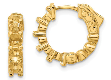 14k Yellow Gold Earrings Style XE3260 - Classique Jewelry Inc.