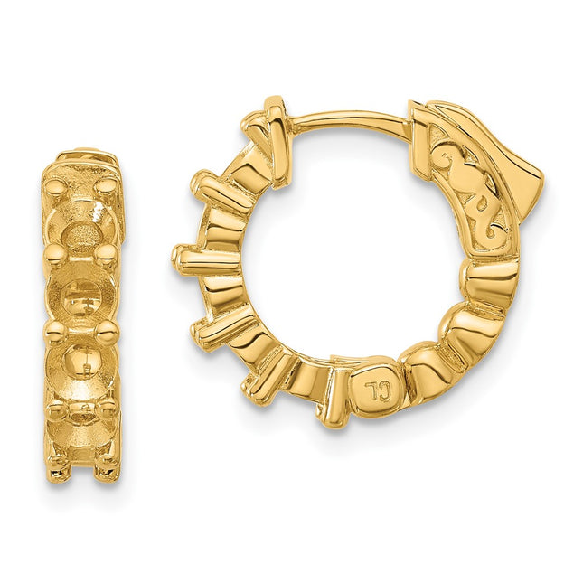 14k Yellow Gold Earrings Style XE3260 - Classique Jewelry Inc.