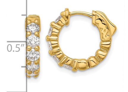 14k Yellow Gold Earrings Style XE3260AA - Classique Jewelry Inc.