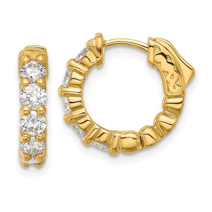 14k Yellow Gold Earrings Style XE3260AA - Classique Jewelry Inc.