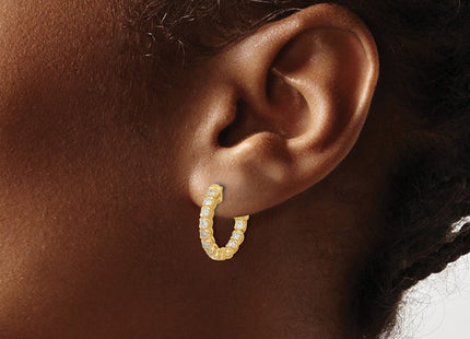 14k Yellow Gold Earrings Style XE3262AA - Classique Jewelry Inc.