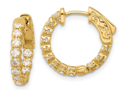 14k Yellow Gold Earrings Style XE3262AA - Classique Jewelry Inc.