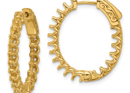 14k Yellow Gold Earrings Style XE3263 - Classique Jewelry Inc.
