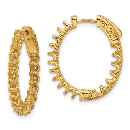 14k Yellow Gold Earrings Style XE3263 - Classique Jewelry Inc.
