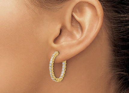14k Yellow Gold Earrings Style XE3264AA - Classique Jewelry Inc.