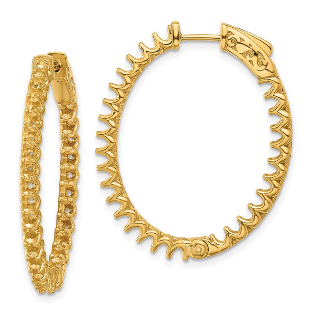 14k Yellow Gold Earrings Style XE3265 - Classique Jewelry Inc.