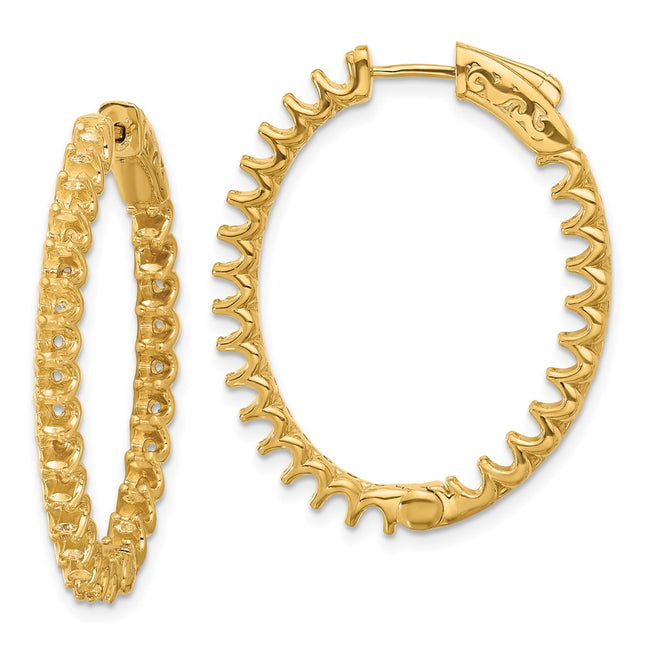 14k Yellow Gold Earrings Style XE3266 - Classique Jewelry Inc.