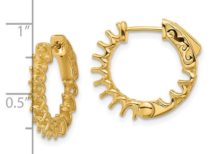 14k Yellow Gold Earrings Style XE3267 - Classique Jewelry Inc.