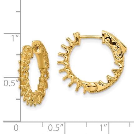 14k Yellow Gold Earrings Style XE3267 - Classique Jewelry Inc.
