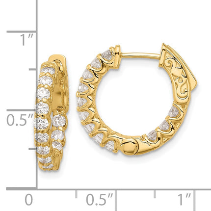 14k Yellow Gold Earrings Style XE3267AA - Classique Jewelry Inc.