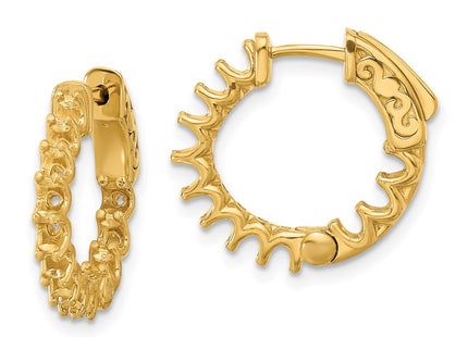 14k Yellow Gold Earrings Style XE3268 - Classique Jewelry Inc.