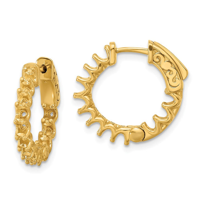 14k Yellow Gold Earrings Style XE3268 - Classique Jewelry Inc.