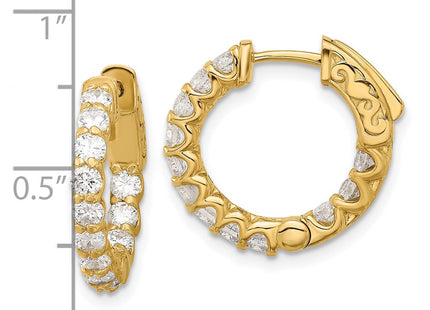 14k Yellow Gold Earrings Style XE3268AA - Classique Jewelry Inc.