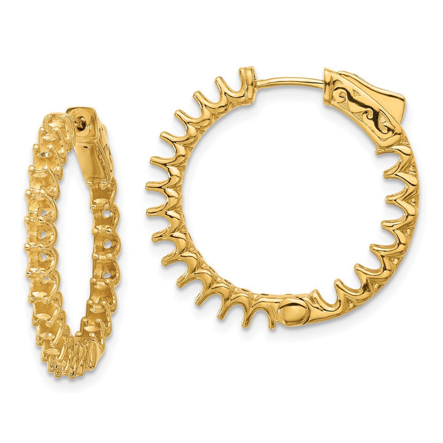 14k Yellow Gold Earrings Style XE3269 - Classique Jewelry Inc.