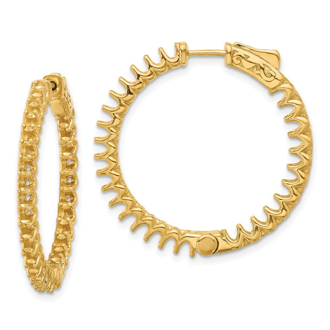 14k Yellow Gold Earrings Style XE3270 - Classique Jewelry Inc.