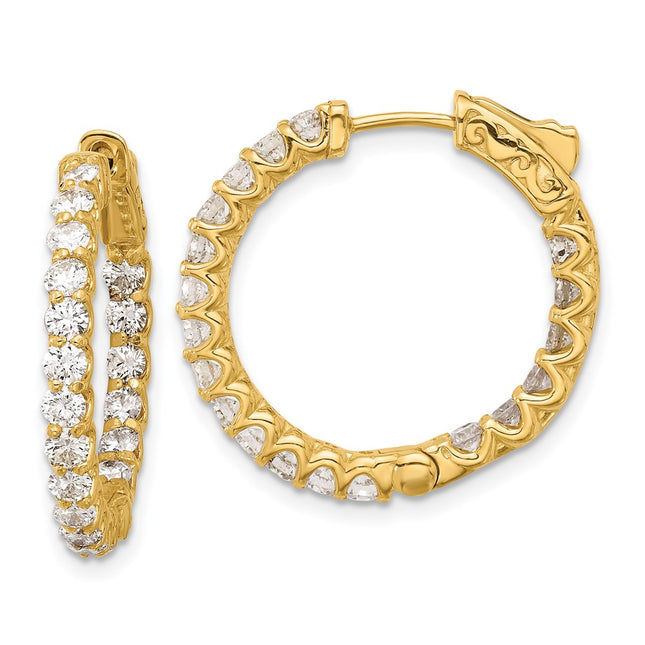 14k Yellow Gold Earrings Style XE3271AA - Classique Jewelry Inc.