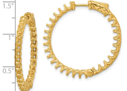 14k Yellow Gold Earrings Style XE3272 - Classique Jewelry Inc.