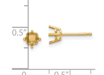 14K gold earrings, alternate view