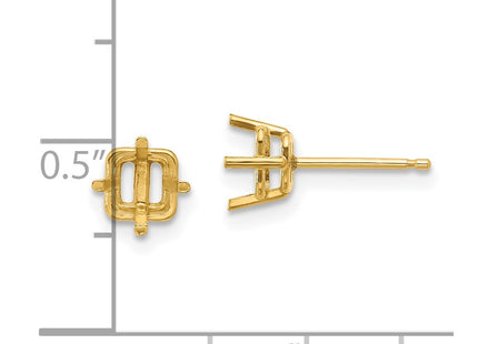14k Yellow Gold Earrings Style XE61 - Classique Jewelry Inc.