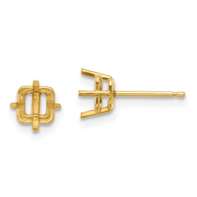 14k Yellow Gold Earrings Style XE61 - Classique Jewelry Inc.