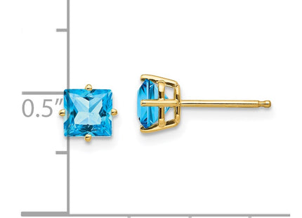 14k Yellow Gold Earrings Style XE61BT - Classique Jewelry Inc.