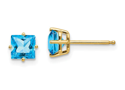 14k Yellow Gold Earrings Style XE61BT - Classique Jewelry Inc.