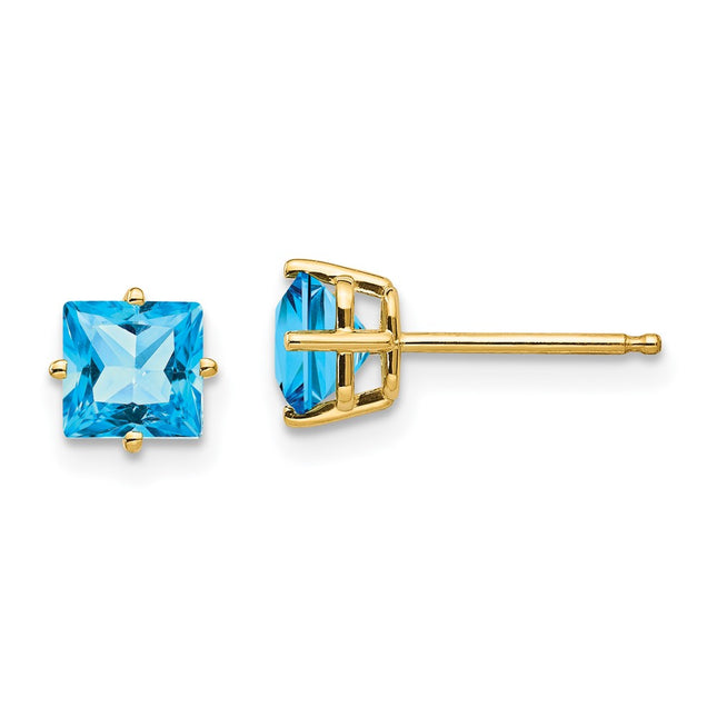 14k Yellow Gold Earrings Style XE61BT - Classique Jewelry Inc.