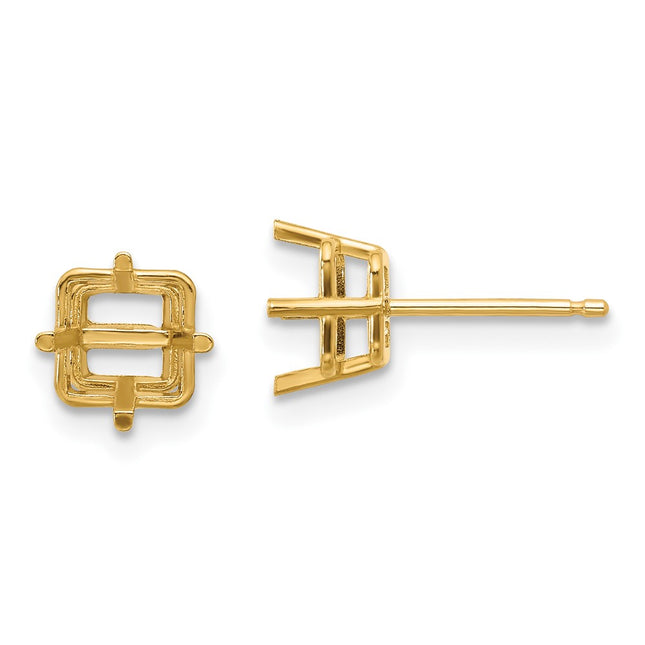 14k Yellow Gold Earrings Style XE62 - Classique Jewelry Inc.