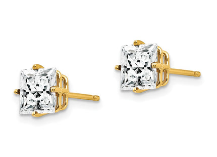 14k Yellow Gold Earrings Style XE62CZ - Classique Jewelry Inc.