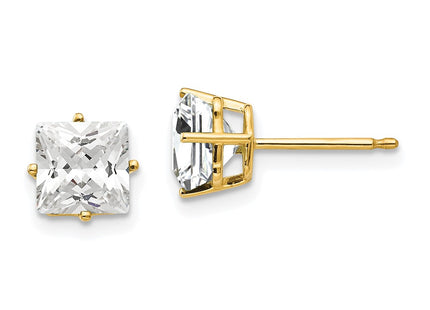 14k Yellow Gold Earrings Style XE62CZ - Classique Jewelry Inc.